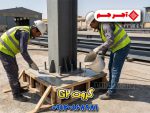 اجرای گروت زیر بیس پلیت