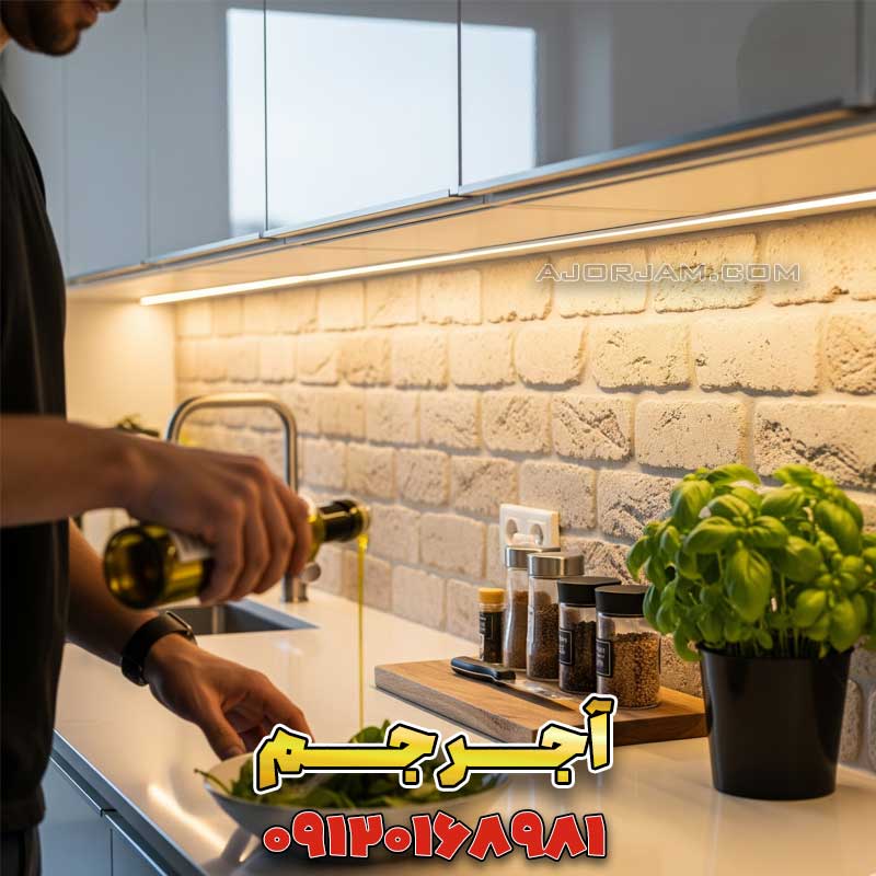 آجر دکوراتیو، دیوار آجری داخلی، دکوراسیون با آجر، ایده برای دیوار پذیرایی