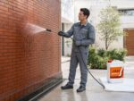 آبکشی نما بعد از شست‌وشو با 8000-C