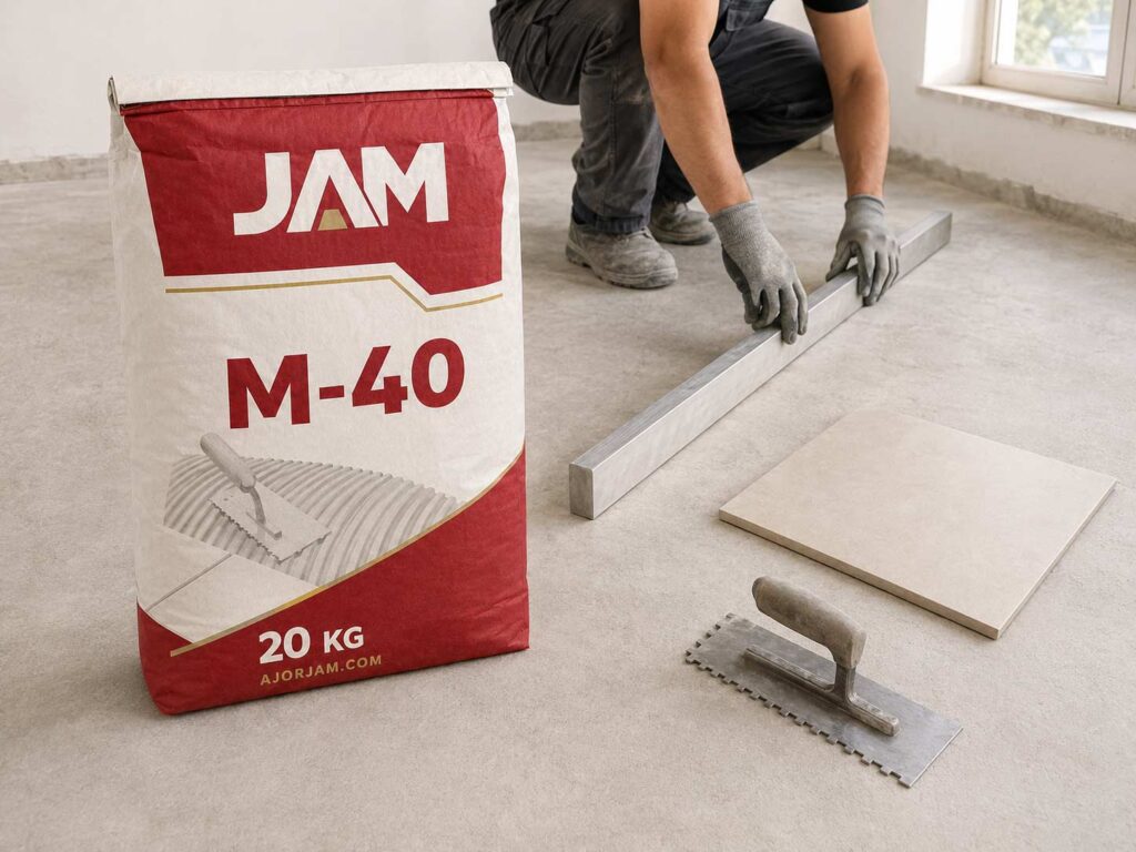 کنترل زیرکار کف برای چسب پودری جم M-40