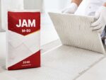 پوشش چسب سفید پشت کاشی با M-80