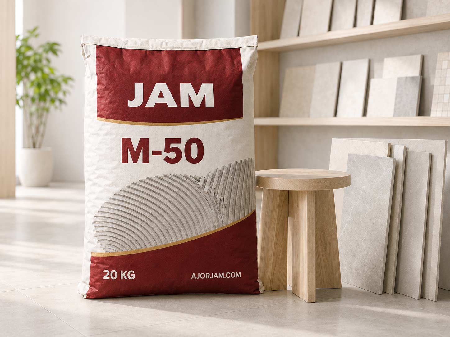 چسب پودری کاشی و سرامیک جم مدل M-50